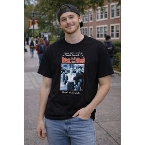 Boyz N The Hood Graphic T Shirt‎ Mens L Black Philcos Movie Promo South Central